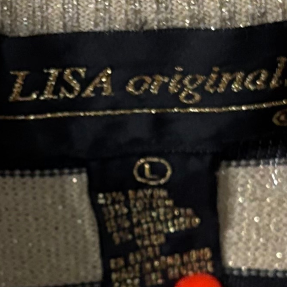 LISA originals holiday sparkly vintage shirt